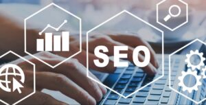 A person using SEO for their website.