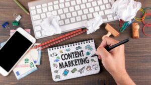 A drawing with Content Marketing for Mango Madness Blog
