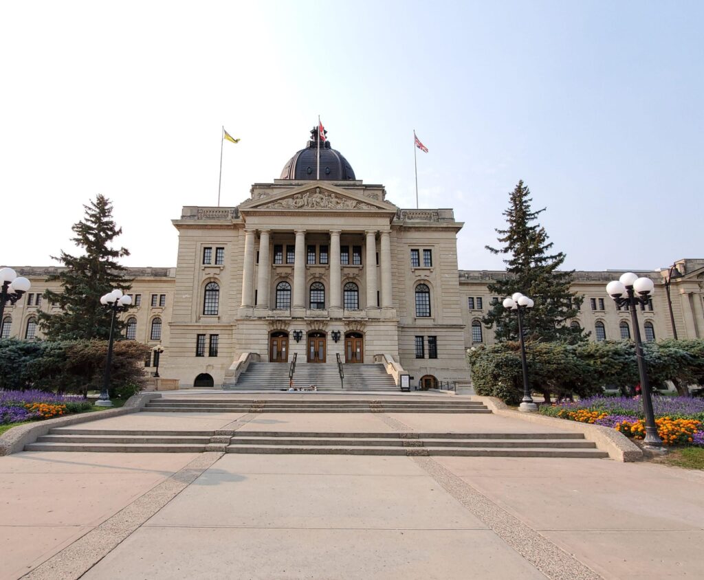 An image for web design Regina home page showing the government building