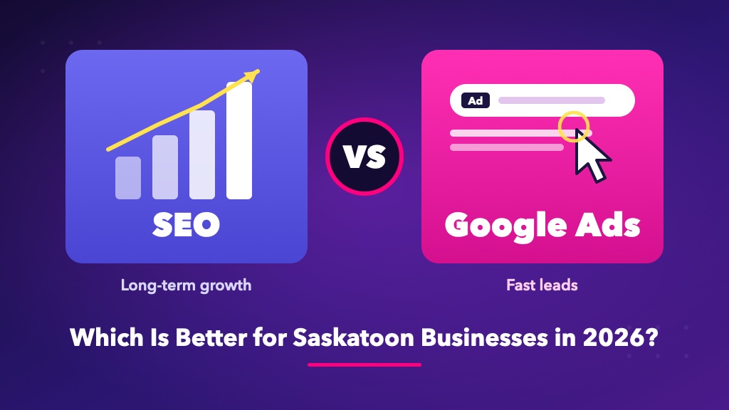 SEO vs Google Ads comparison for Saskatoon businesses